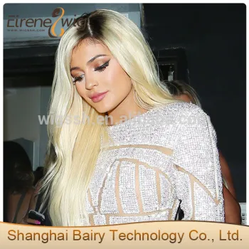 Eirene Wholesale Best Quality Large Stock Brazilian Human Hair Blonde Ombre Lace Front Wig