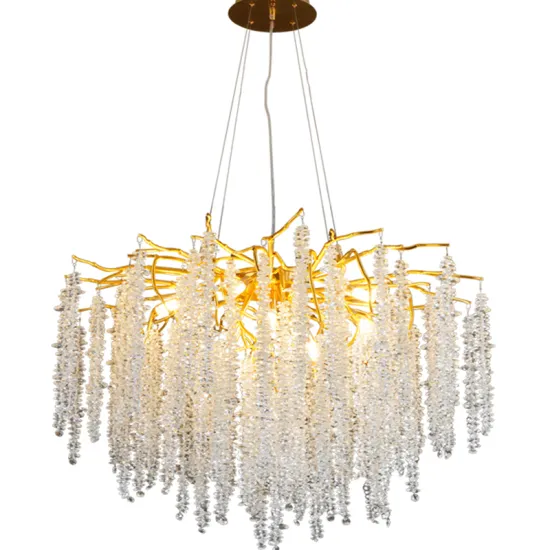 Modern Luxury Hanging Pendant Lights: Tree Branch Design Crystal Chandeliers for Home Décor