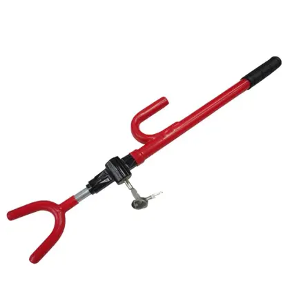 Red Universal Car Steering Wheel Lock