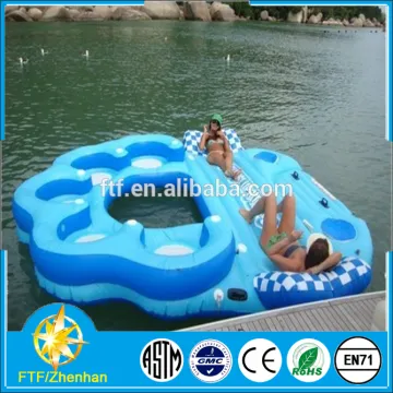 2015 one of the most popular selling cheap high quality portable inflatable floating island toys