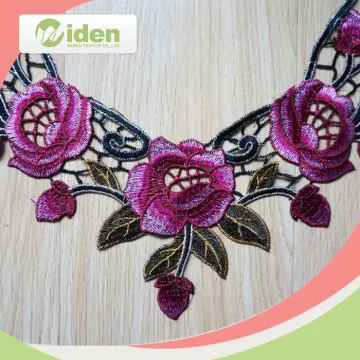 100 % Polyester Collar Lace Embroidery Neck Lace for Women Clothing