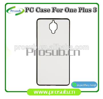 sublimation heat transfer plastic blank diy cell phone case cover skin for Prosub-One plus 3