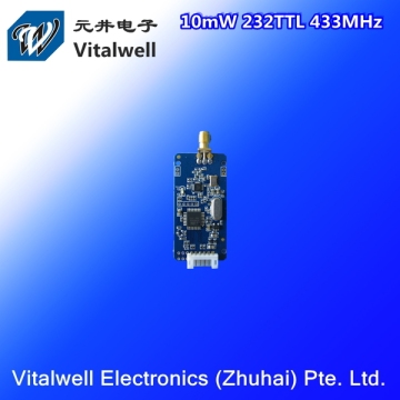 VW1101A 10MW 900M CC1101 232TTL UART RF Transmitter 16 Channel