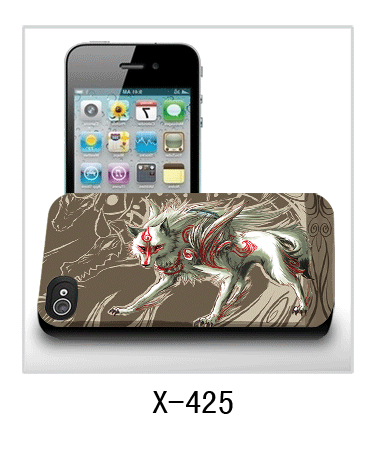 3d Case Of Iphone4,pc Case Rubber Coated,multiple Colors Available 