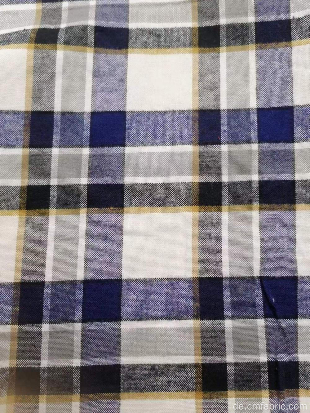 100% Baumwollgewebte Garn gefärbt Mann Hemd Stoff