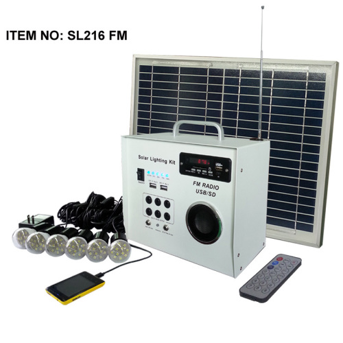 Eclairage led solaire avec radio FM