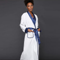 luxury reversible spa silk velour women bathrobe