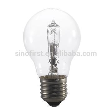 2015 Hot sale A55 clear halogen bulb 18/28/42/52/70W E27 2000 hours