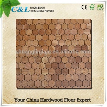 Engineered Oak Hexagon Parquet Flooring