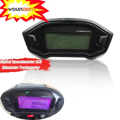 YD-MO05B Motorcycle LCD Digital Speedometer Odometer