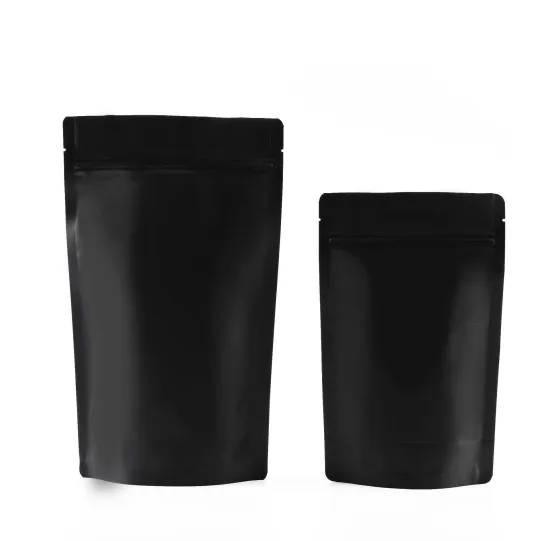 Matte Reusable ZipLock Stand Up Pouches for Food