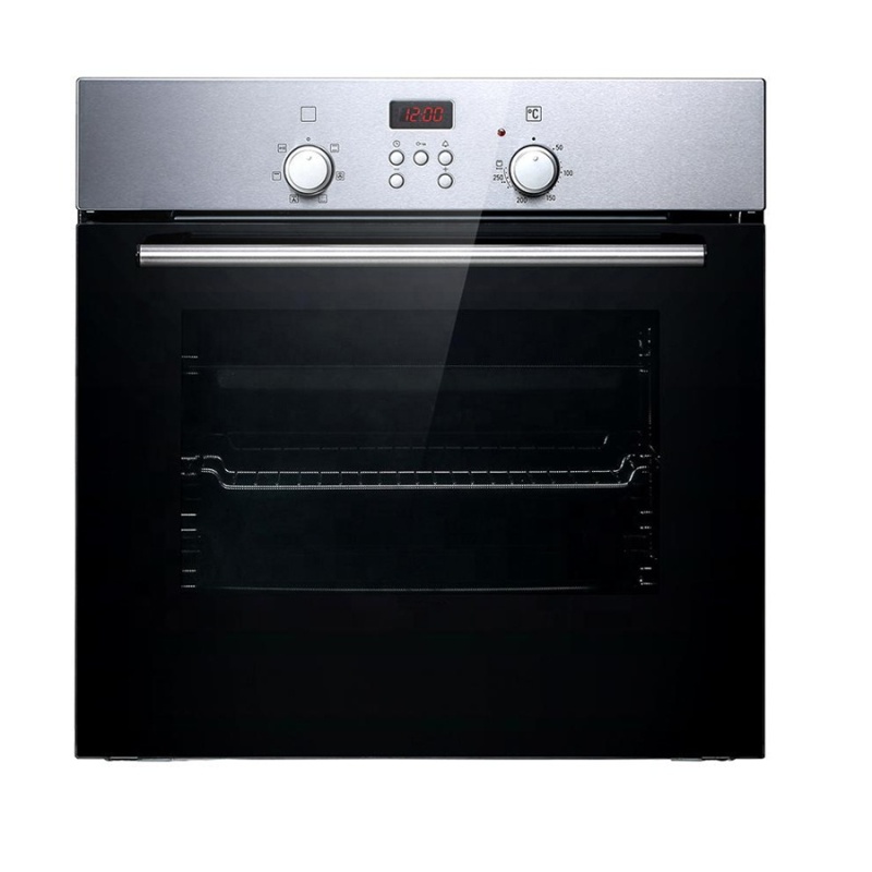 600mm big capacity gas + electric oven 2 layers glass door Hot Air Circulation rottiserie gas chicken oven built in pizza oven