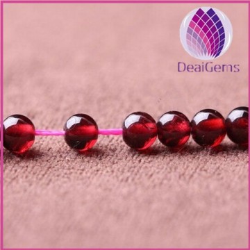 Natural garnet beads AAAA Grade wine red color 7mm round loose gemstone beads strands beads