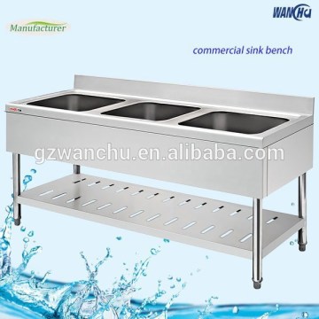 Best Brand Triple Bowl Commercial Stainless Steel Sink