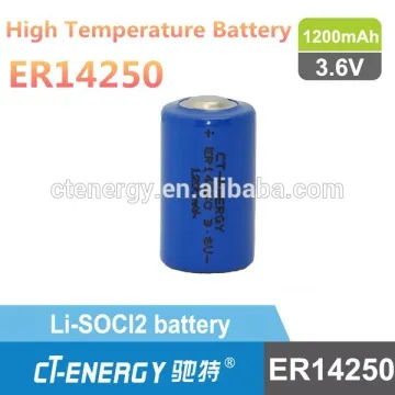3.6v lithium battery 1/2aa er14250 for electric meter