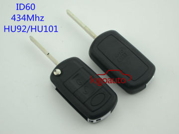 Original 434Mhz HU92/HU101 auto key 3button flip key for Landrover
