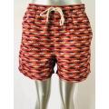 Red Cloud Print Men's Beach Shorts