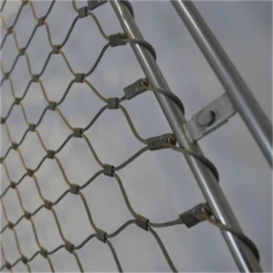 Bird Netting Rope Fence Orangutan Pet Cages Ss Wire Flexible Stainless Steel Cable Mesh