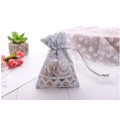 white pink gray beautiful lace mesh bag