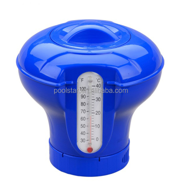 Thermometer-Enabled 3-inch Tablet Chemical Dispensers for Pool Maintenance Tools and Accessories