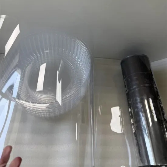 Transparent PET plastic sheet for thermoforming cake box packaging