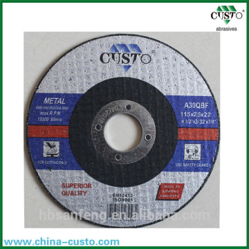 Abrasives 7 "Cut Disk180x3x22.2 Disco di taglio di alta qualità e best seller