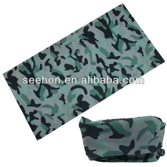 dusty blue camouflage printting headwear