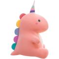 Pink rainbow unicorn stuffed animal for children