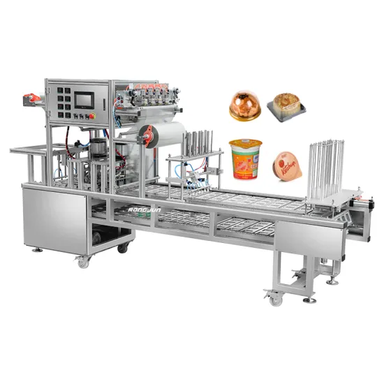 Automated Peanut Butter Cup Filling and Sealing Machine with Dipping Sauce Cup Sealer