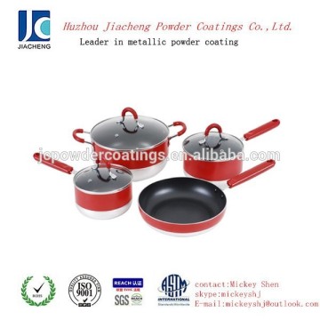 heat resistance aluminum cookware set powder paint coating