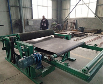 Grating machine for car washing floor grating producing