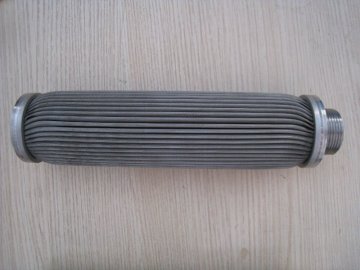 Polymer melt oil filter