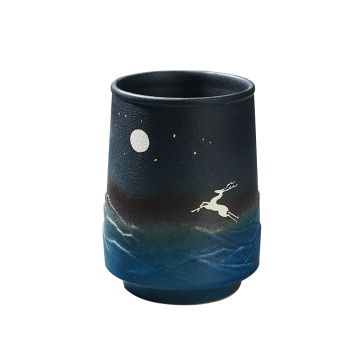 Hochtemperaturfeuere japanische traditionelle handgefertigte Kaffeetasse ohne Griff