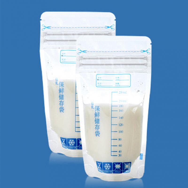 30 pieces/bag Baby Food Storage 250ml Disposable Practical and convenient breast milk Freezer Bags Breast milk storage bag
