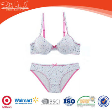 New Design Junior Girls Bra Panty