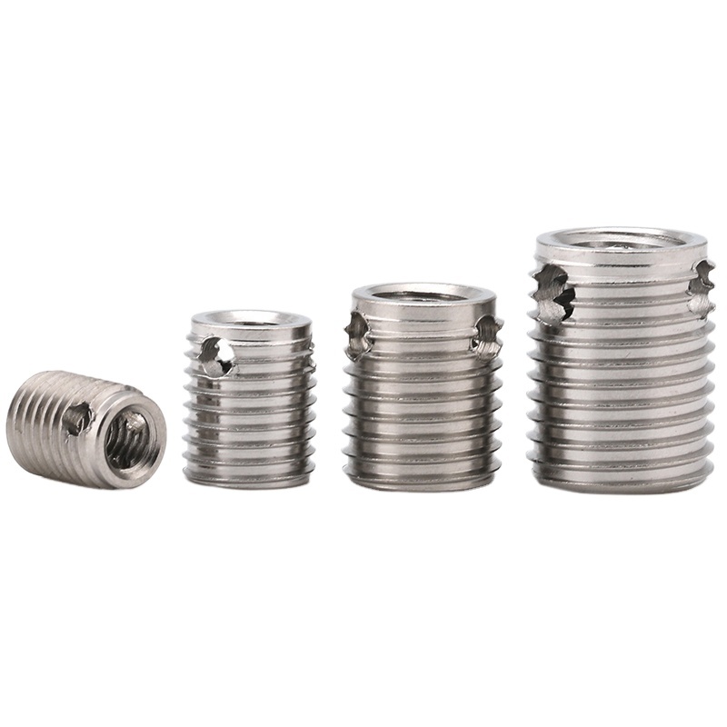 M3-M12 Type 307/308 Polished Stainless Steel Self-Tapping Inserts with Three Holes 304 Model