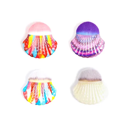 Vegan Cosmetic Shell Makeup Brush - Private Label Contouring Blush Brush