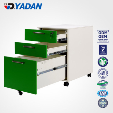 3 drawer mobile pedestal cabinet three drawers movable cabinet