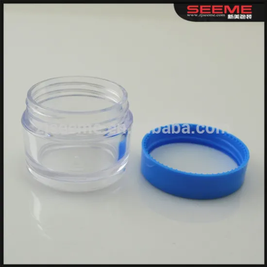 15/30/50g AS Cosmetic Jar Clear Round Plastic Container,cosmetic packaging jar