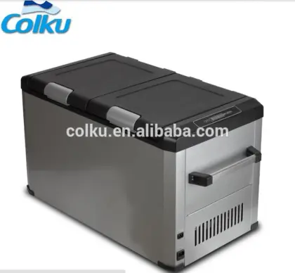 60L Dual Compartment Portable DC power Car Refrigerator