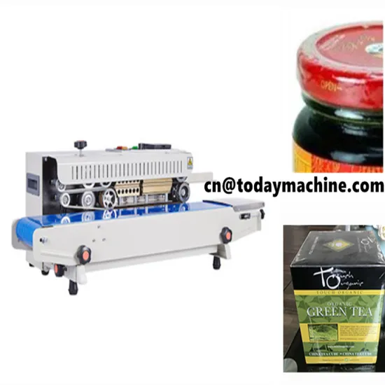 Horizontal Continuous Solid Ink Printing Pouch Plastic Film Bag Band Sealer/heating sealing machines