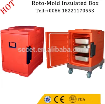 Keep warm food car hot meal storage cabinet insulated cabinet