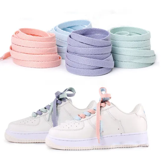 "Buy 2get 21% AF1 Mandarin Duck Color-matching Color Matching Shoelace Sports Shoelace Jelly Color Shoelace Blue Pattern Type"