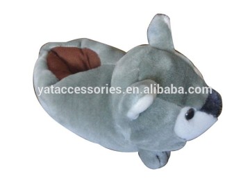 Women winter lovely & warmly plush animal shaped indoor slippers shoes with soft dotted sole