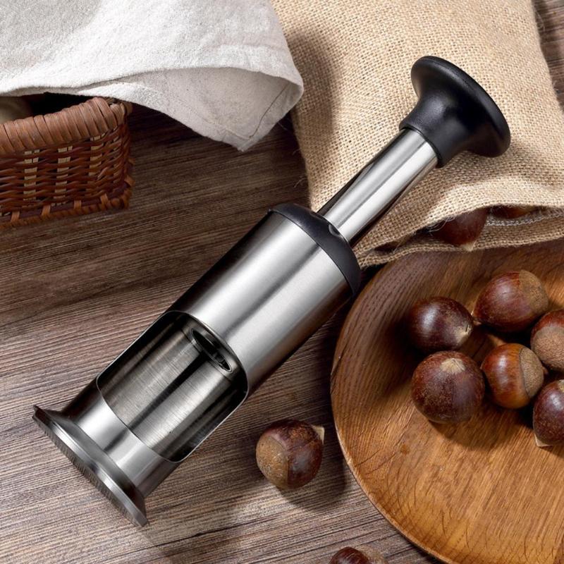 1PCS Creative Stainless Steel Chestnut Opener Household Manual Peeling Sheller Practical Opening Tool Nutcracker Kitchen Gadgets