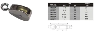 Metal Bracket Nylon Pulley