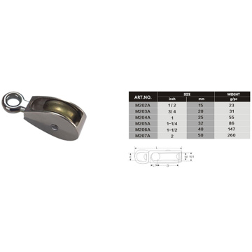 Metal Bracket Nylon Pulley