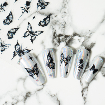 Customizable Logo Gel Nail Stickers - Thin, Tough, and High Quality