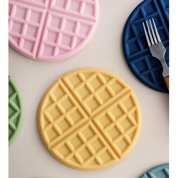 Titulares de ollas de silicona de silicona de waffle personalizadas