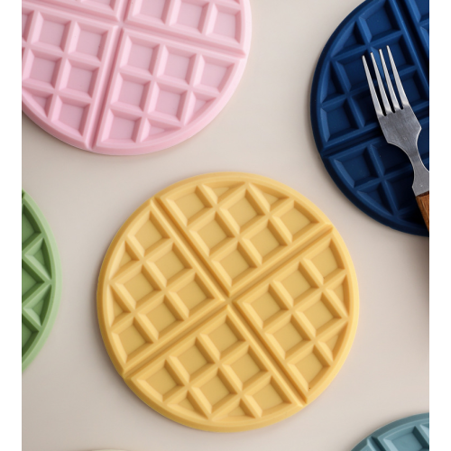 Tapetes de pote personalizados do potenciômetro dos esteiras do silicone do waffle